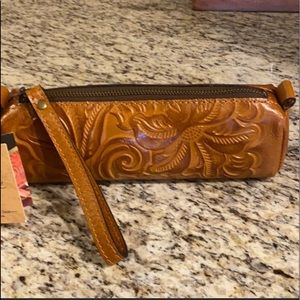 Partrica Nash Leather cosmetic bag.